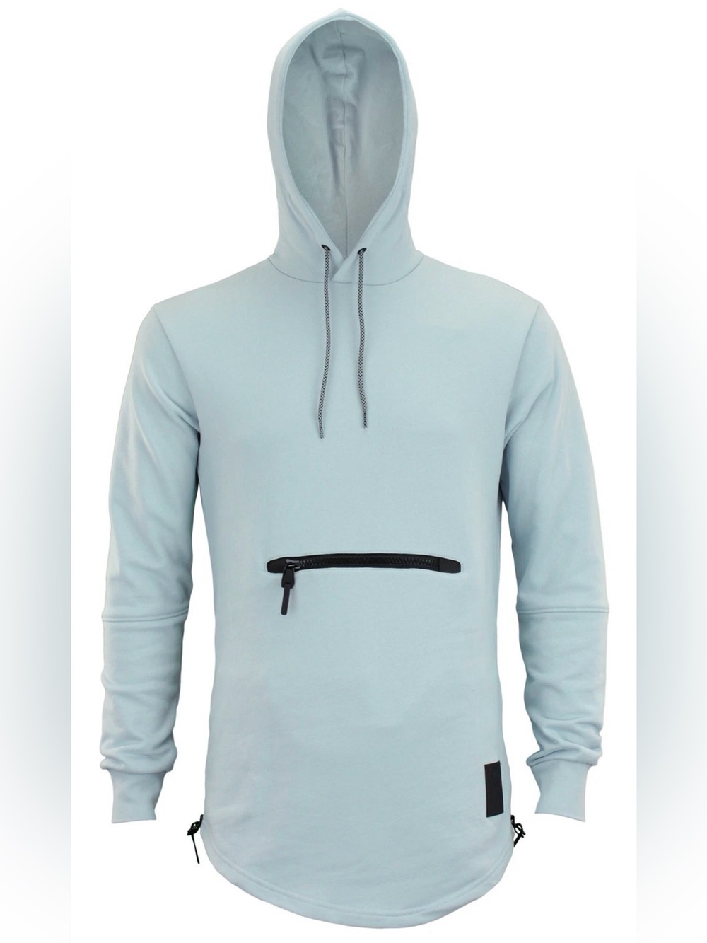 Asics Tiger Men's Premium Fleece Pullover Hoodie, Light Blue, Medium